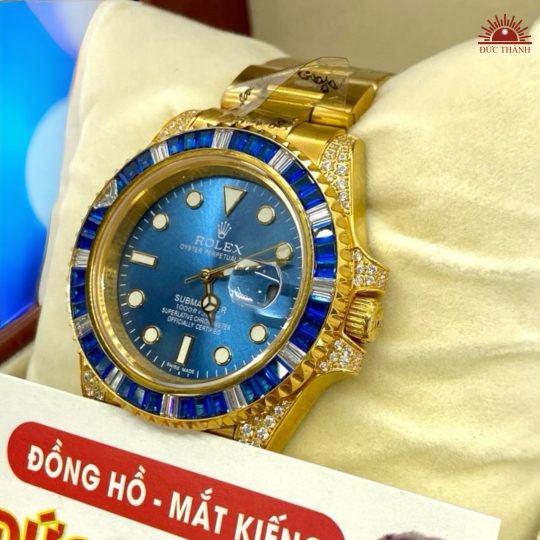 Đồng Hồ Nam Rolex - Oyster Perpetual - Xanh Vàng