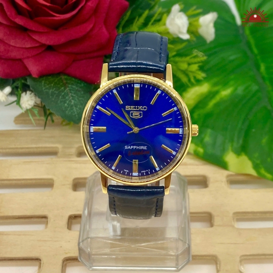 Đồng hồ Nam Seiko 796 - Vỏ Vàng Mặt Xanh