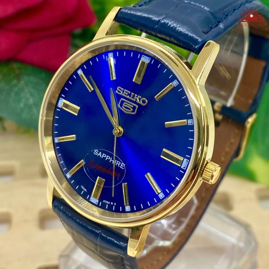 Đồng hồ Nam Seiko 796 - Vỏ Vàng Mặt Xanh