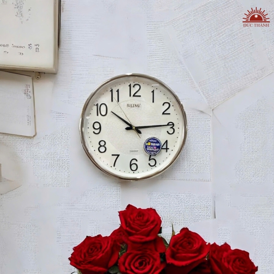 Đồng Hồ Treo Tường Diling 38 cm - T608D-12 Trắng