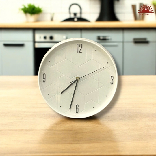 Đồng Hồ Treo Tường Sindar 30 cm - Trắng Tổ Ong