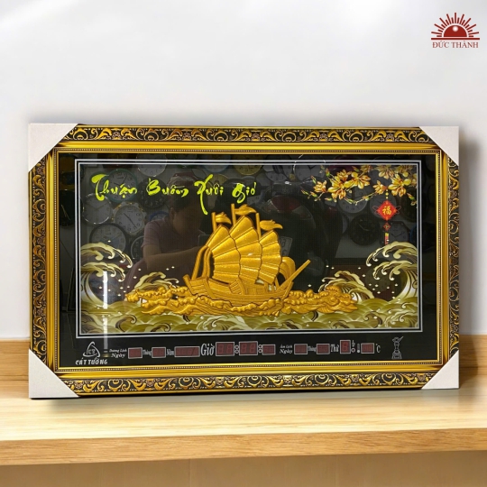 Đồng Hồ Vạn Niên - Thuận Buồm Xuôi Gió - Vàng Đen