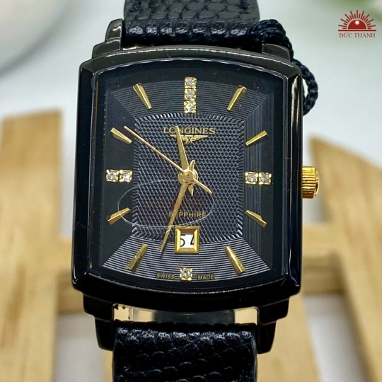 Đồng hồ Nữ Longines 803L - Mặt Đen Niềng Đen