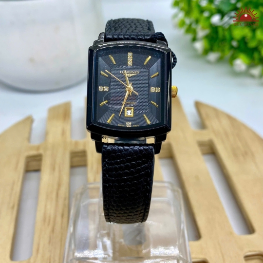 Đồng hồ Nữ Longines 803L - Mặt Đen Niềng Đen