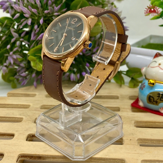 Đồng Hồ Nữ Burberry - Mặt Đen Niềng Vàng - BU10119