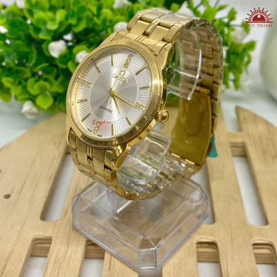 Đồng Hồ Nam Omega - Mặt Vàng Niềng Vàng - 6022G