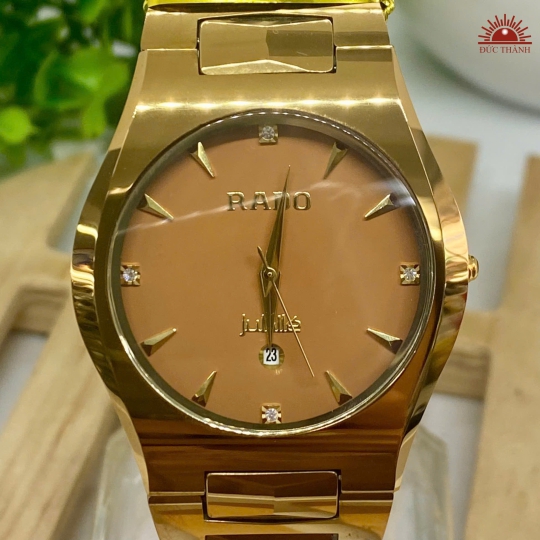 Đồng Hồ Nam Đá Đúc Rado - Mặt Nâu Niềng Nâu - J5182GHM