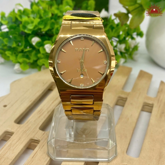 Đồng Hồ Nam Đá Đúc Rado - Mặt Nâu Niềng Nâu - J5182GHM