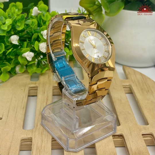 Đồng Hồ Nam Đá Đúc Rado - Mặt Trắng Phối Đá Niềng Nâu - K39HY